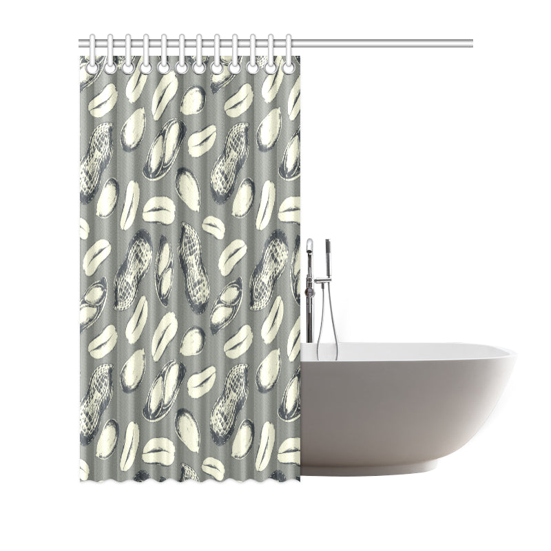 Peanut Pattern Print Design A01 Shower Curtain
