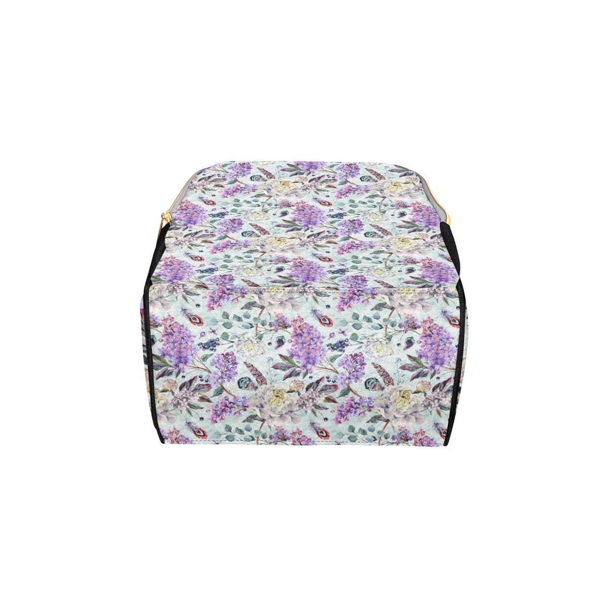 Lilac Pattern Print Design LI06 Diaper Bag Backpack