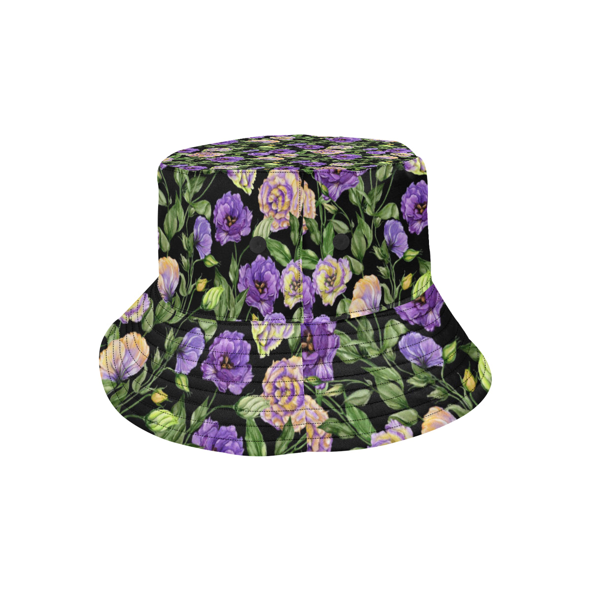 Lisianthus Pattern Print Design LT02 Unisex Bucket Hat