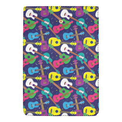 Ukulele Pattern Print Design 02 Women's Trifold Wallet