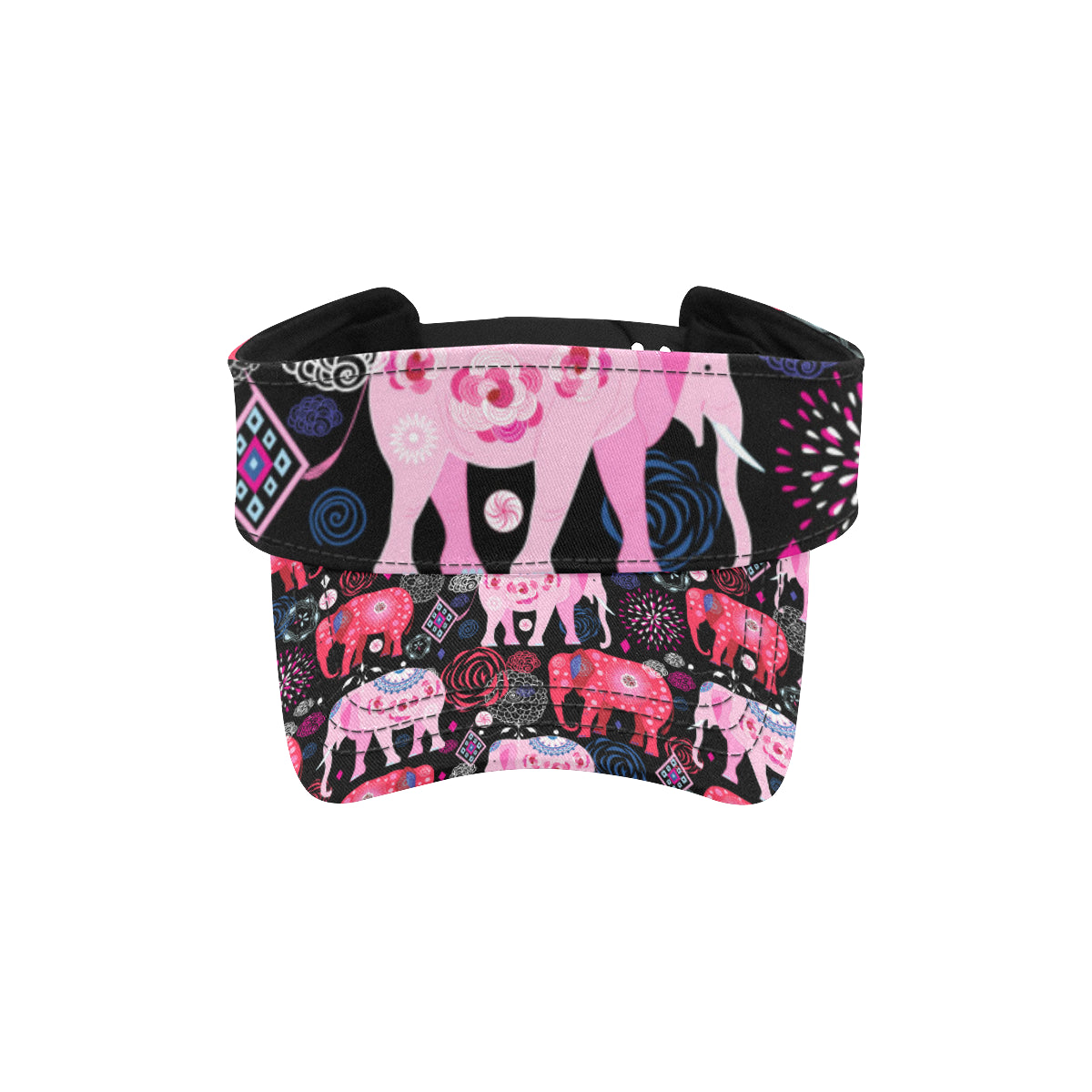 Pink Elephant Pattern Unisex Sun Visor