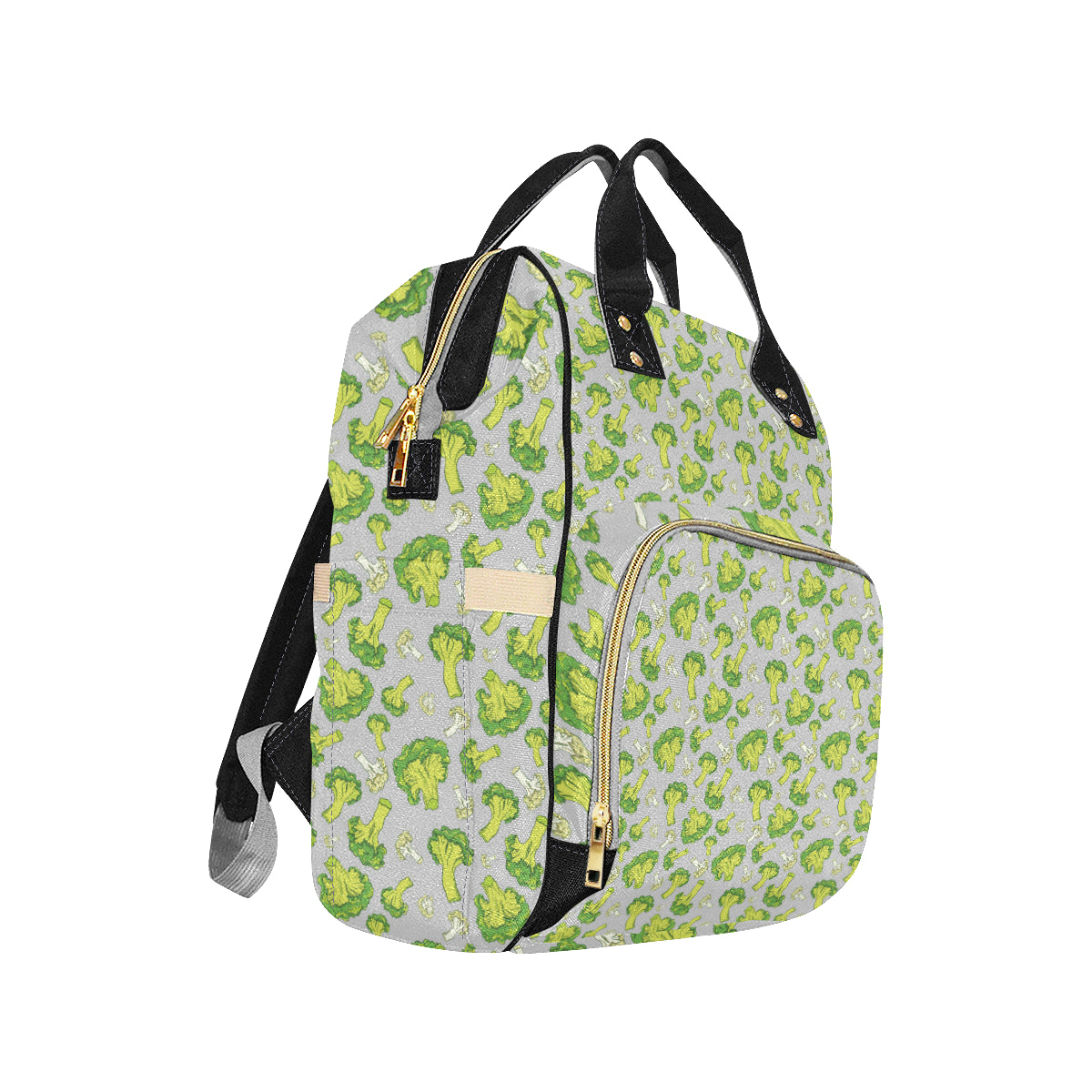 Broccoli Pattern Print Design 03 Diaper Bag Backpack