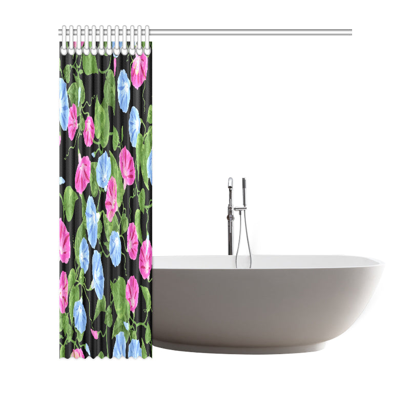 Morning Glory Pattern Print Design MG04 Shower Curtain