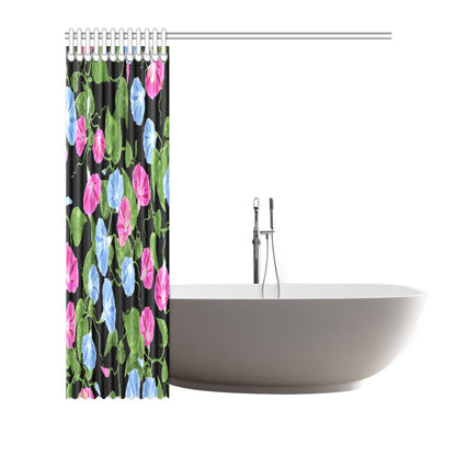 Morning Glory Pattern Print Design MG04 Shower Curtain