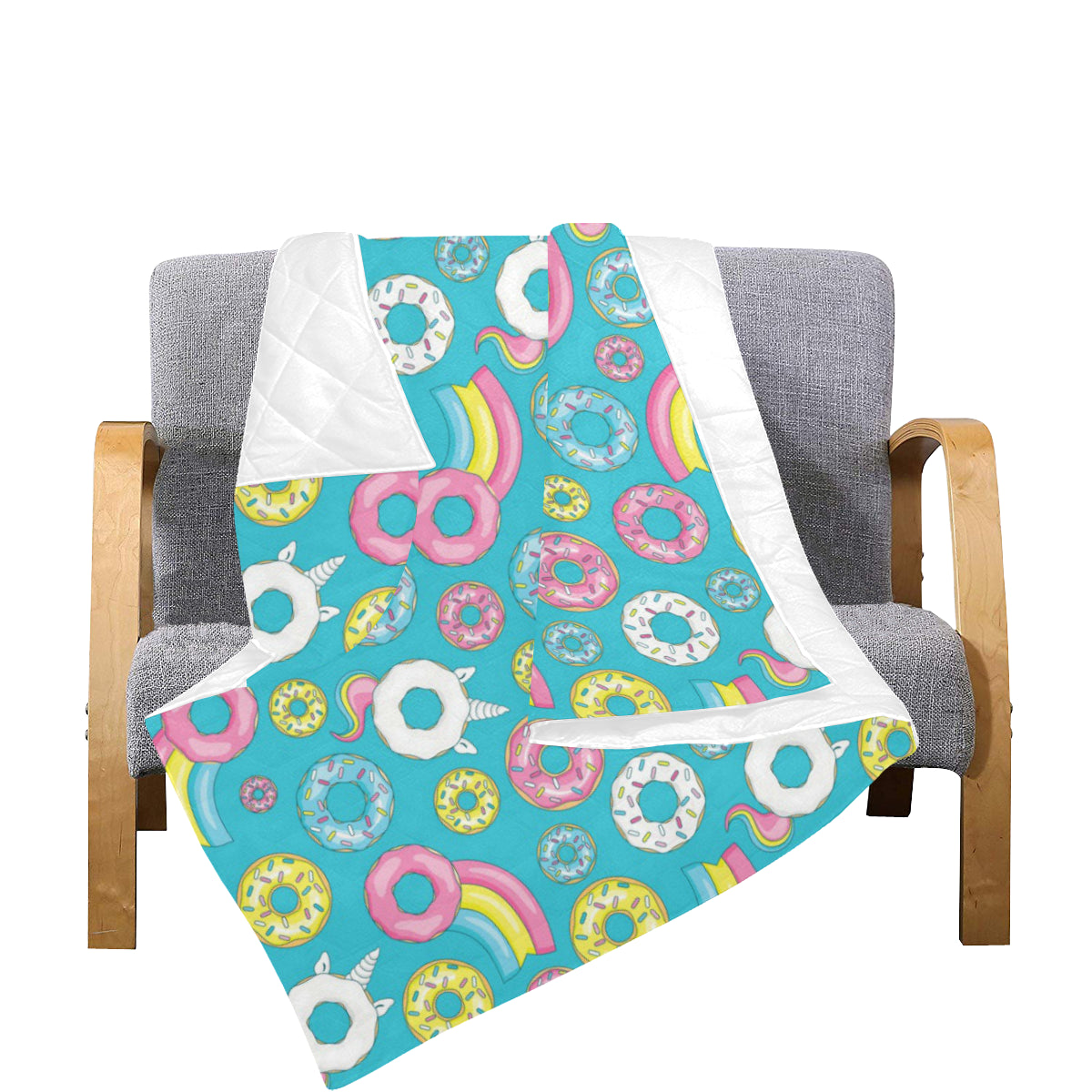 Donut Pattern Print Design DN013 Premium Quilt