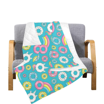 Donut Pattern Print Design DN013 Premium Quilt