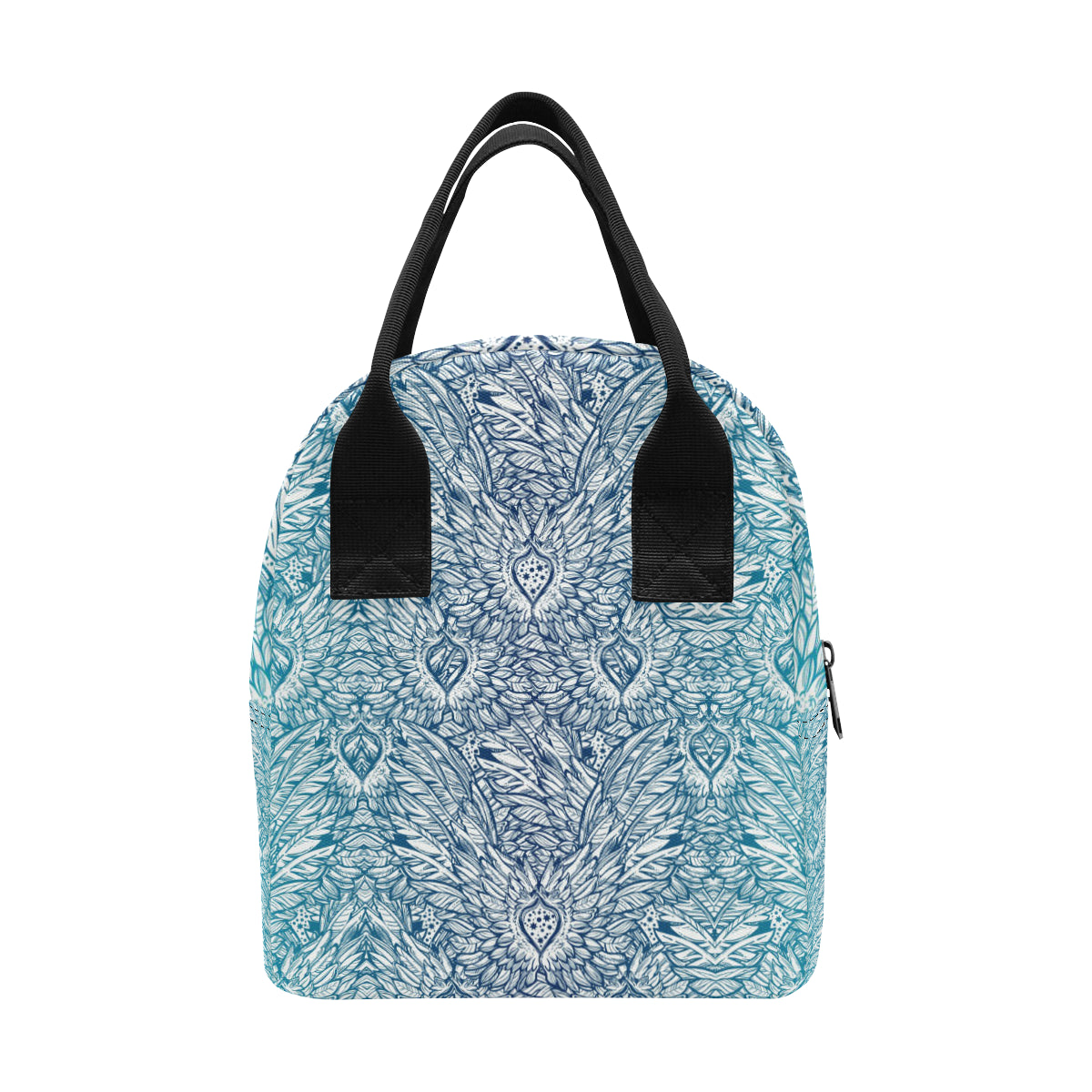 Angel Wings Boho Design Themed Print Insulated Lunch Bag