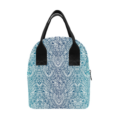 Angel Wings Boho Design Themed Print Insulated Lunch Bag