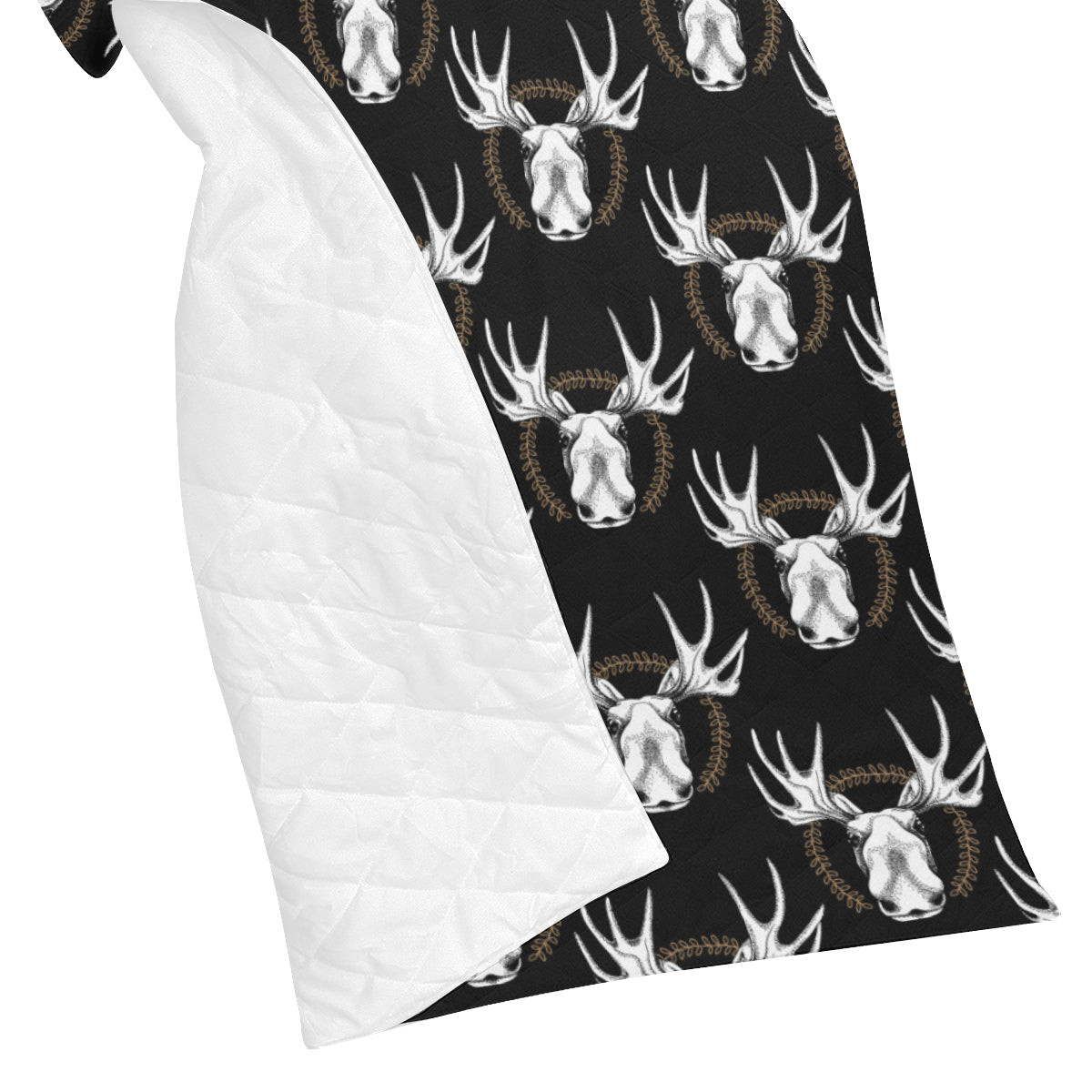 Moose Pattern Print Design 02 Premium Quilt