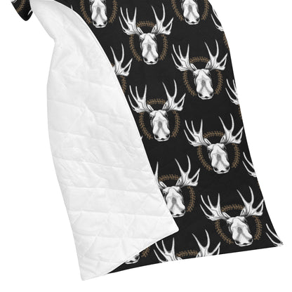 Moose Pattern Print Design 02 Premium Quilt