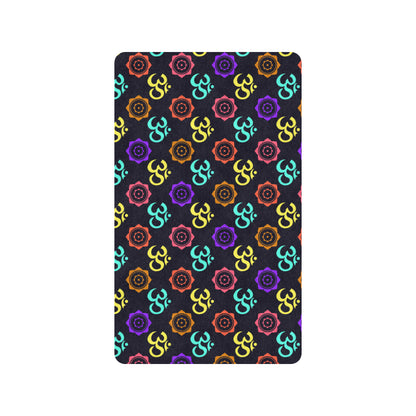 Chakra OM Print Pattern Rubber Doormat