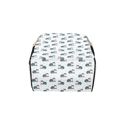 Alaskan Malamute Pattern Print Design 03 Diaper Bag Backpack