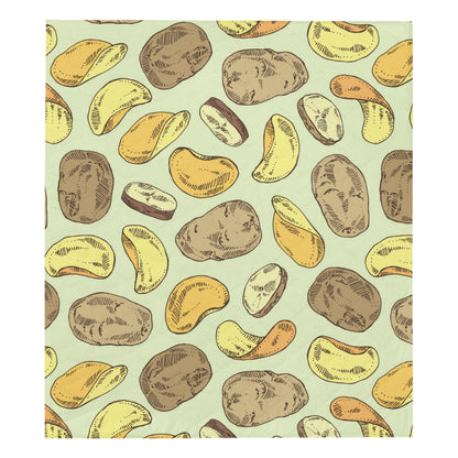 Potato Pattern Print Design A03 Premium Quilt