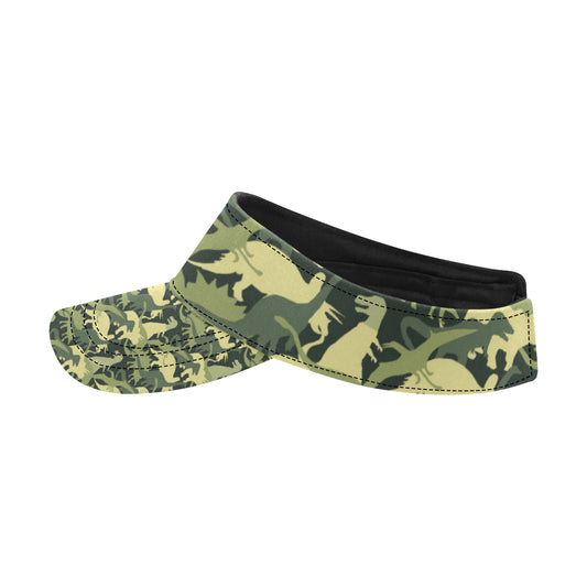 Camouflage Dinosaur Pattern Print Design 03 Unisex Sun Visor