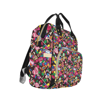 Candy Pattern Print Design CA02 Diaper Bag Backpack