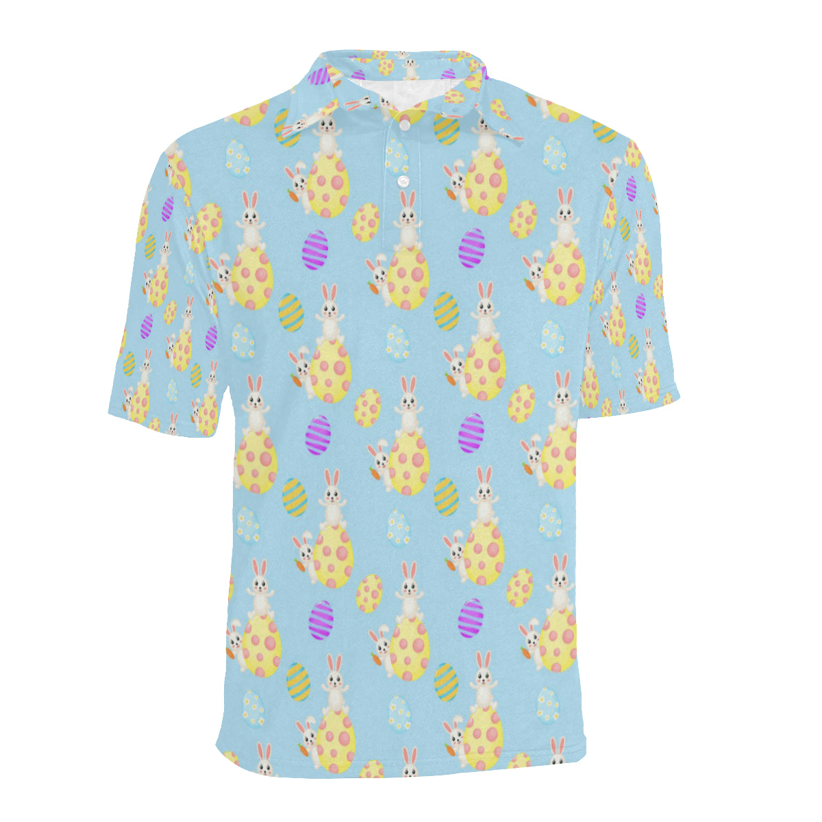 Easter Eggs Pattern Print Design RB015 Men Polo Shirt