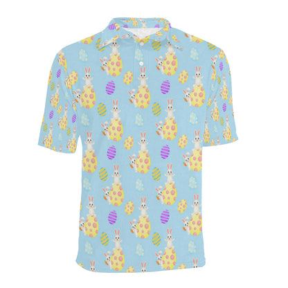 Easter Eggs Pattern Print Design RB015 Men Polo Shirt