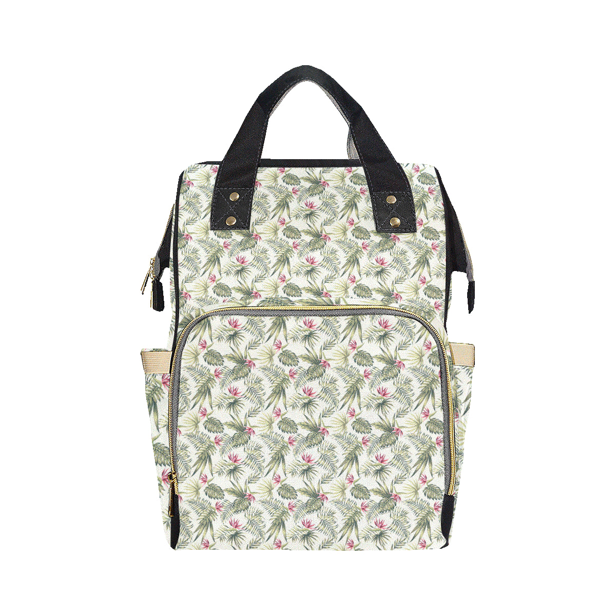 Bird Of Paradise Pattern Print Design 04 Diaper Bag Backpack