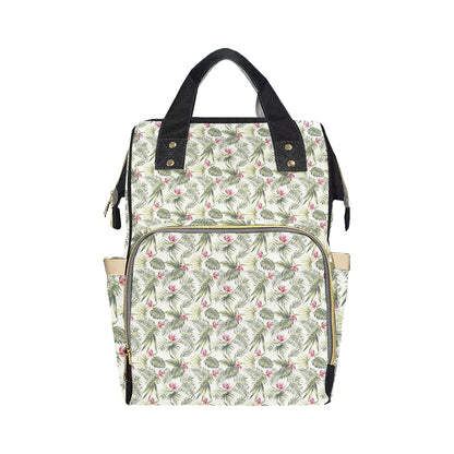 Bird Of Paradise Pattern Print Design 04 Diaper Bag Backpack