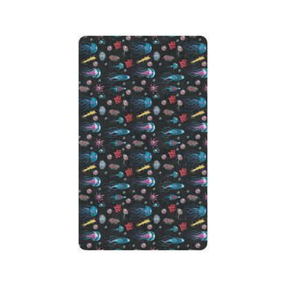 Jellyfish Underwater Print Rubber Doormat