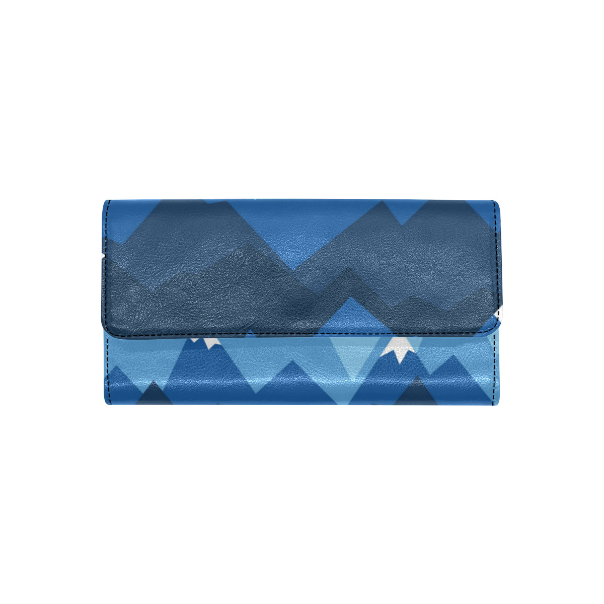 Mountain Pattern Print Design 04 Women's Trifold Wallet