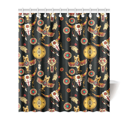 Native American Symbol Pattern Shower Curtain