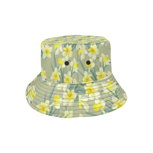 Daffodils Pattern Print Design DF01 Unisex Bucket Hat