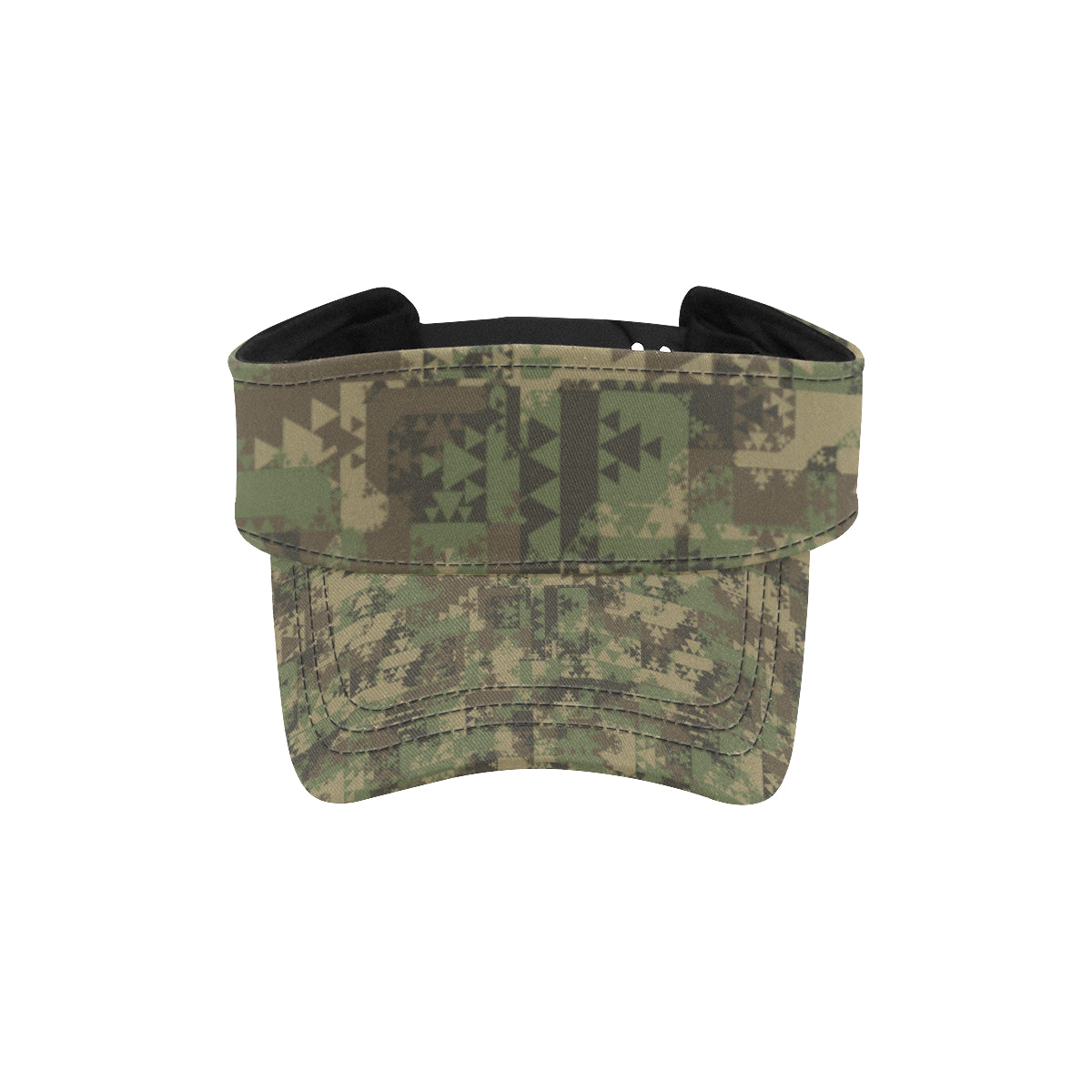 Camouflage Aztec Green Army Print Unisex Sun Visor
