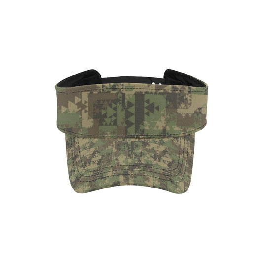 Camouflage Aztec Green Army Print Unisex Sun Visor