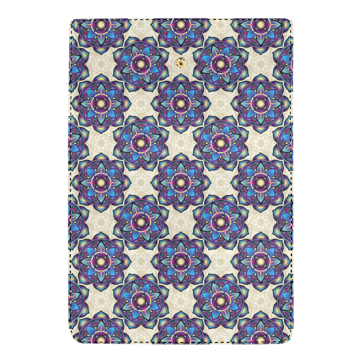 lotus Boho Pattern Print Design LO08 Women's Trifold Wallet