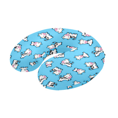 Cow Pattern Print Design 01 U-Shaped Travel Neck Pillow