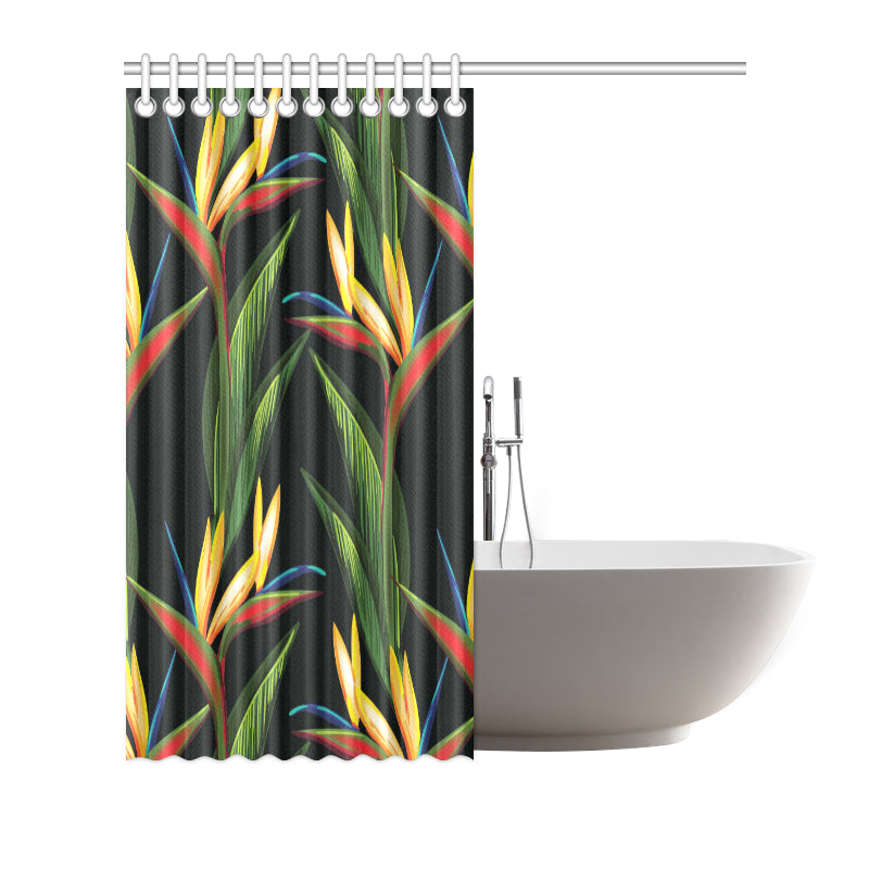 Bird Of Paradise Pattern Print Design BOP012 Shower Curtain