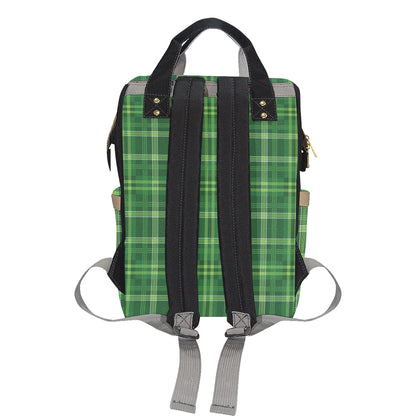 Irish Plaid Pattern Print Design 02 Diaper Bag Backpack