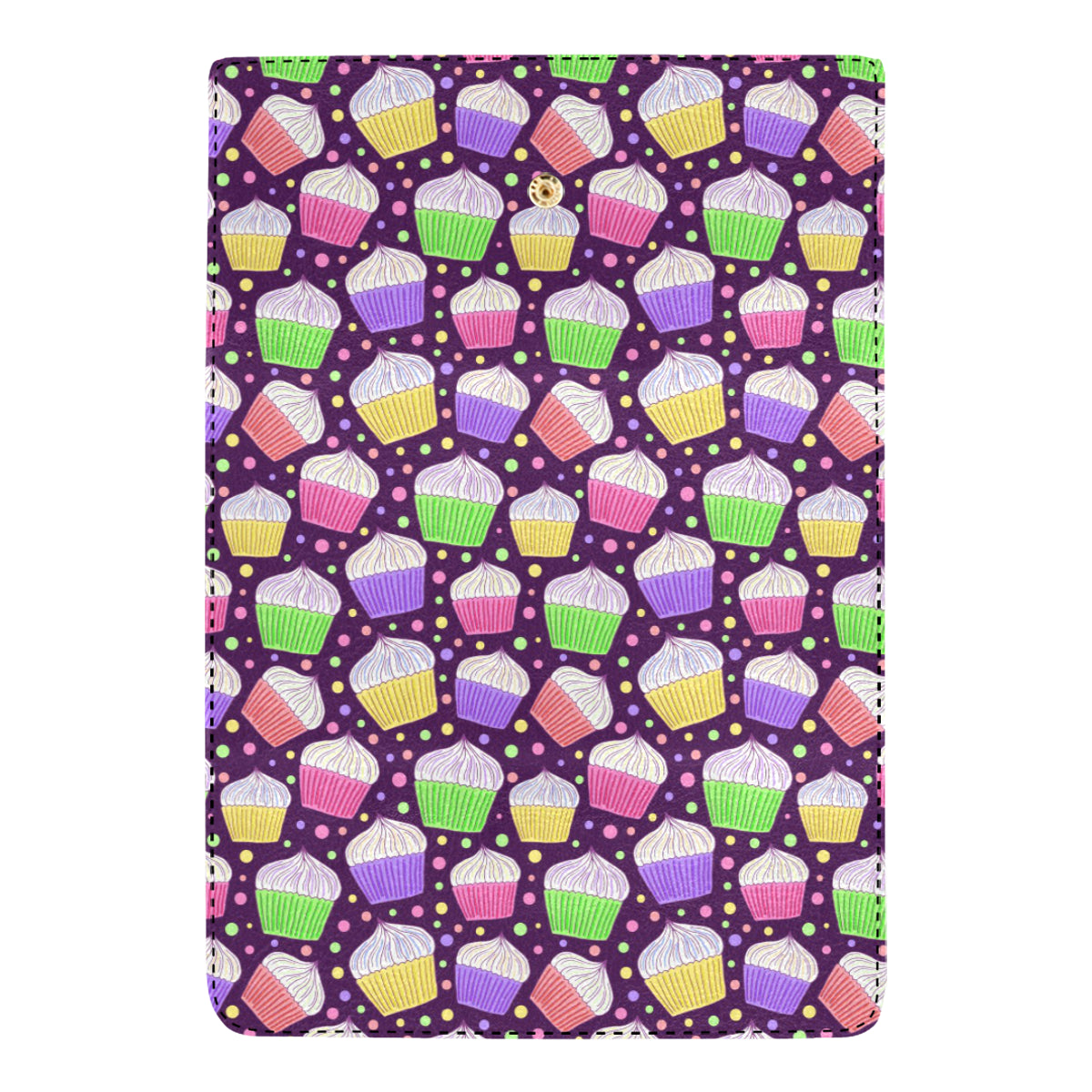 Cupcake Pattern Print Design CP07 Women's Trifold Wallet