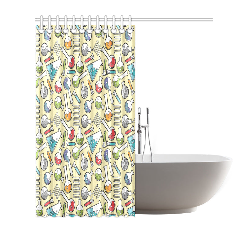 Chemical Pattern Print Design 04 Shower Curtain