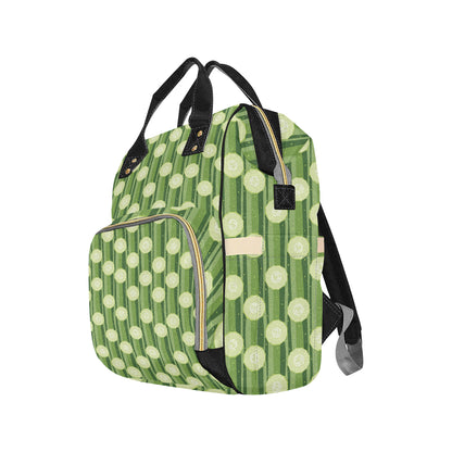Cucumber Pattern Print Design CC03 Diaper Bag Backpack