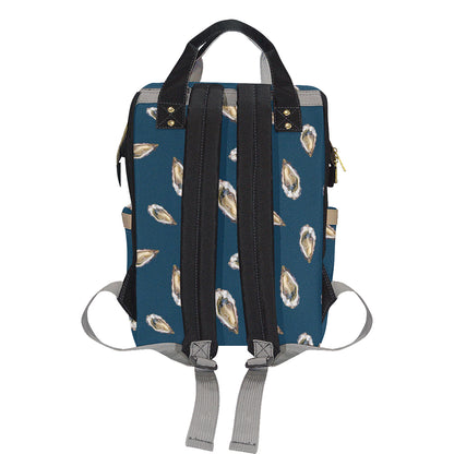 Oyster Pattern Print Design 03 Diaper Bag Backpack