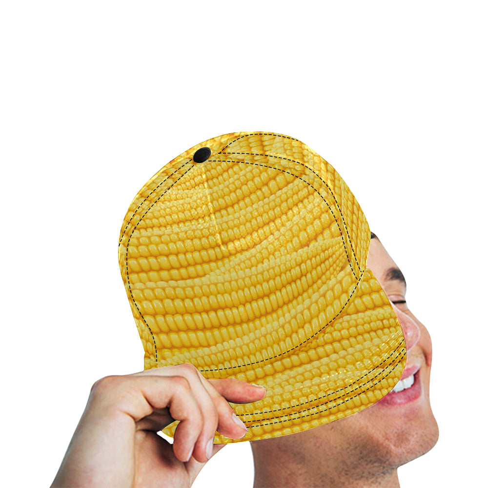 Agricultural Corn cob Pattern Snapback Cap