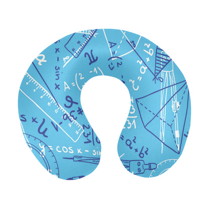 Math Pattern Print Design 02 U-Shaped Travel Neck Pillow