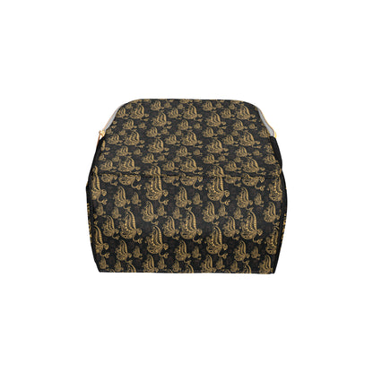 Owl Tribal Polynesian Design Print Diaper Bag Backpack