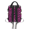 Pink Zebra Diaper Bag Backpack