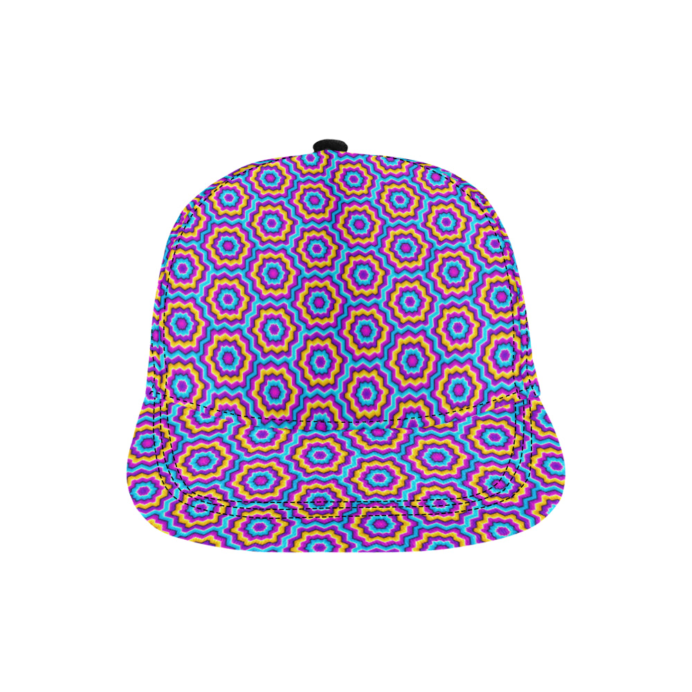 Optical illusion Techno Movement Snapback Cap