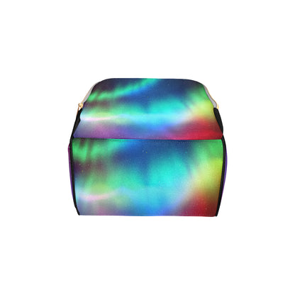 Aurora Borealis Pattern Print Design 02 Diaper Bag Backpack