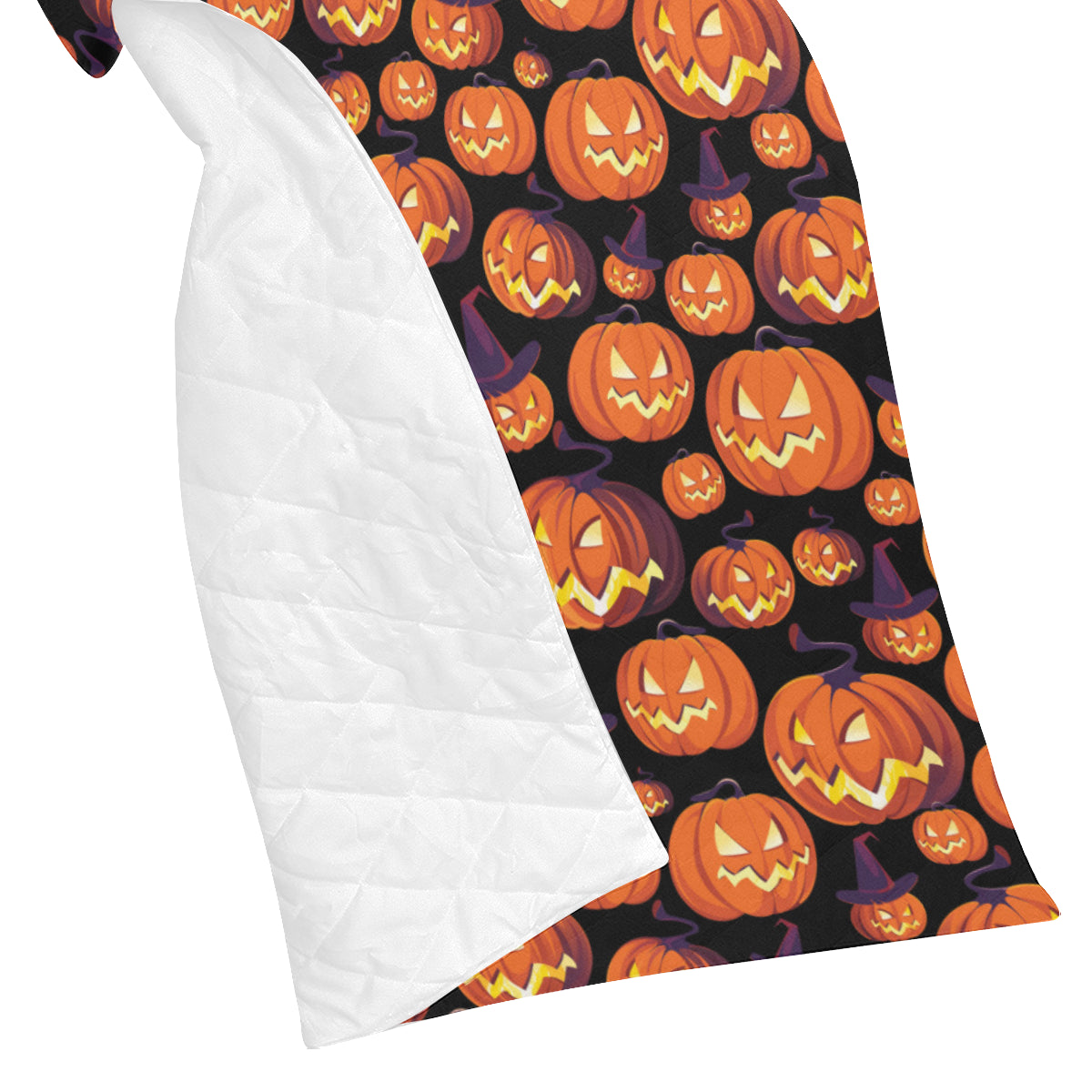 Halloween Pattern Print Design 04 Premium Quilt