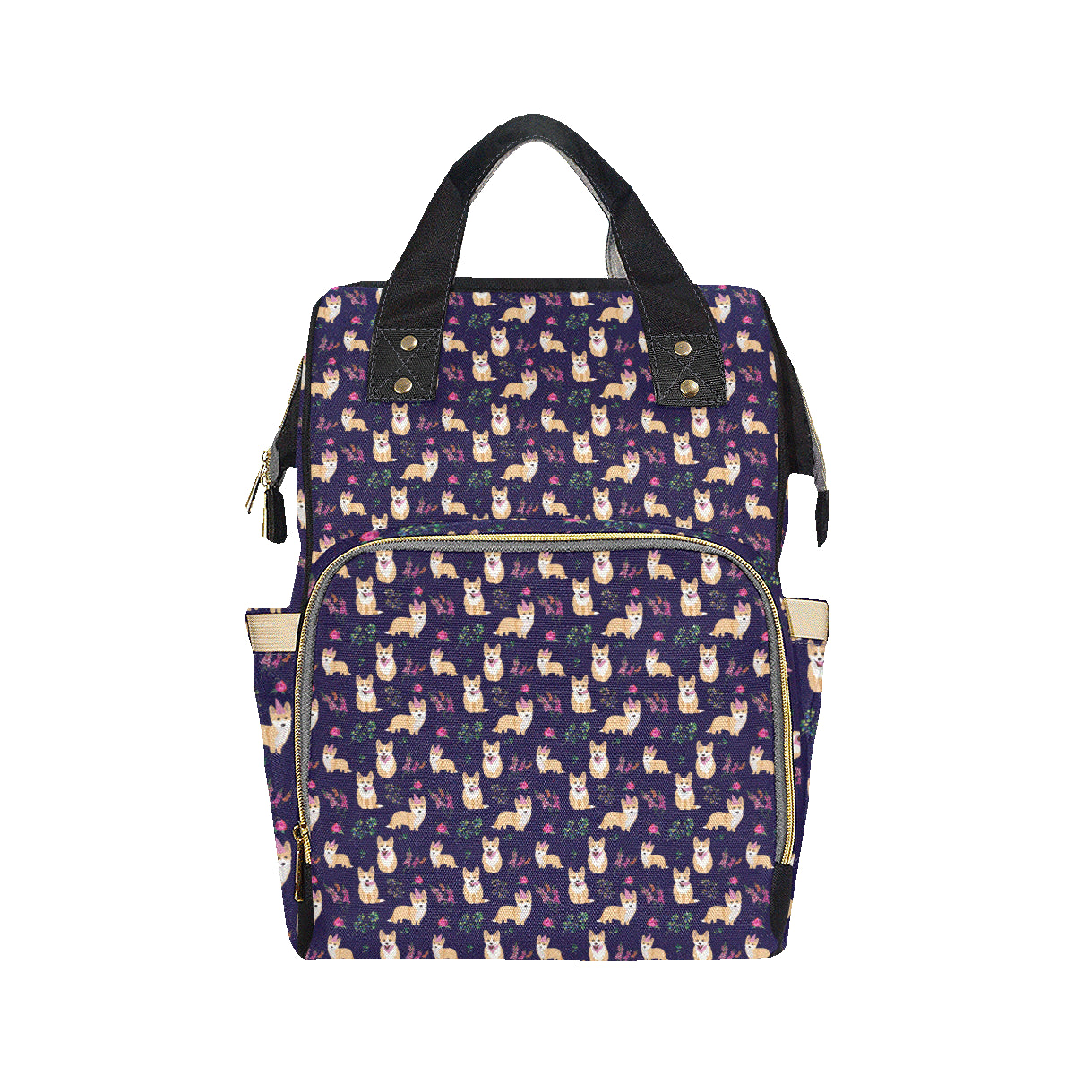 Pembroke Welsh Corgis Pattern Print Design A06 Diaper Bag Backpack