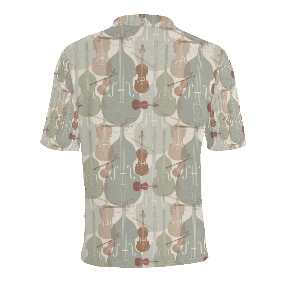Violin Pattern Print Design 01 Men Polo Shirt
