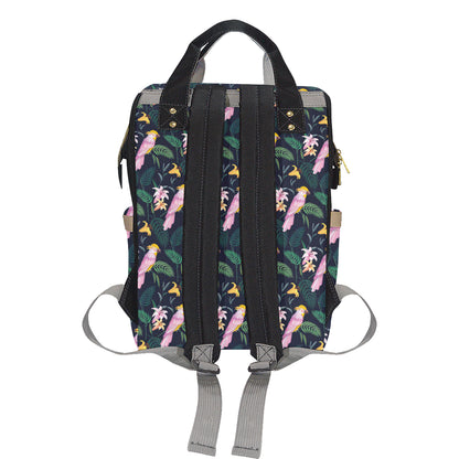 Cockatoo Pattern Print Design 03 Diaper Bag Backpack