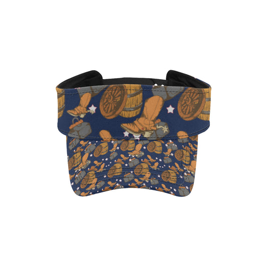 Cowboy Pattern Print Design 03 Unisex Sun Visor