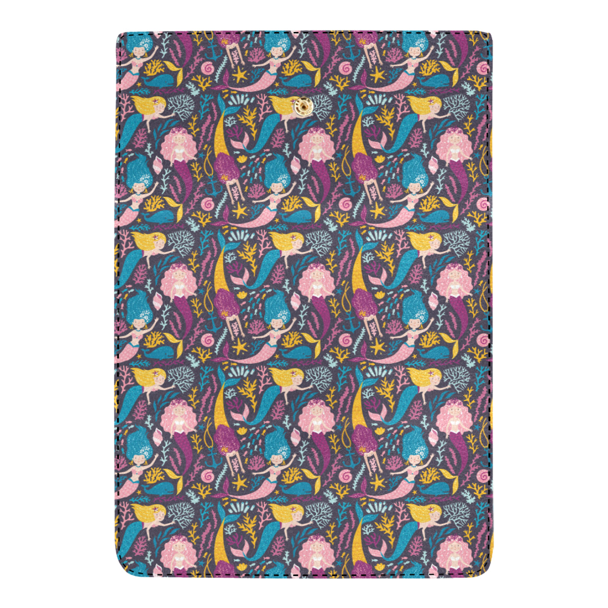 Mermaid Pattern Print Design 08 Women's Trifold Wallet