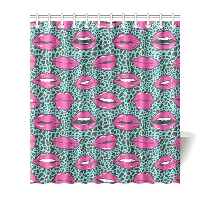 Lip Pattern Print Design 04 Shower Curtain